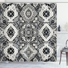 image:imageAmbesonne Flower Shower Curtain Blooming Orchid Spring Bouquet Romance Wedding Themed Natural Beauties Fragrance Cloth Fabric Bathroom Decor Set with Hooks 69 W x 84 L Off White Reseda GreenOff White Dimgray