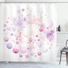 image:imageAmbesonne Peach Shower Curtain Get Naked Phrase Written on Pastel Back Fruits and Leaves Fun Playful Cloth Fabric Bathroom Decor Set with Hooks 69 W x 70 L Blush Dark Coral YellowWhite Lavender Blue Blush