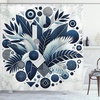 image:imageAmbesonne Peach Shower Curtain Get Naked Phrase Written on Pastel Back Fruits and Leaves Fun Playful Cloth Fabric Bathroom Decor Set with Hooks 69 W x 70 L Blush Dark Coral YellowSlate Blue Grey