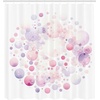 image:imageAmbesonne Peach Shower Curtain Get Naked Phrase Written on Pastel Back Fruits and Leaves Fun Playful Cloth Fabric Bathroom Decor Set with Hooks 69 W x 70 L Blush Dark Coral YellowWhite Lavender Blue Blush