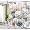 image:imageAmbesonne Peach Shower Curtain Get Naked Phrase Written on Pastel Back Fruits and Leaves Fun Playful Cloth Fabric Bathroom Decor Set with Hooks 69 W x 70 L Blush Dark Coral YellowDark Sea Green Pale Khaki