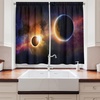 image:imageAmbesonne Sloth Kitchen Curtains Cartoon Character Sleeping on Branch Jungle Animal in Night Sky Theme Window Drapes 2 Panel Set for Kitchen Cafe Decor 55 x 39 Plum Brown GreenMaroon Blue