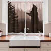 image:imageAmbesonne Sloth Kitchen Curtains Cartoon Character Sleeping on Branch Jungle Animal in Night Sky Theme Window Drapes 2 Panel Set for Kitchen Cafe Decor 55 x 39 Plum Brown GreenArmy Green