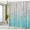 image:imageAmbesonne Turquoise Shower Curtain Green Tones Misty Woodland Scenery Featuring Mountain Range Landscape Cloth Fabric Bathroom Decor Set with Hooks 69 W x 75 L Dark Seafoam Dark TealGrey