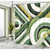 image:imageAmbesonne Turquoise Shower Curtain Green Tones Misty Woodland Scenery Featuring Mountain Range Landscape Cloth Fabric Bathroom Decor Set with Hooks 69 W x 75 L Dark Seafoam Dark TealEggshell Khaki