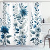 image:imageAmbesonne Turquoise Shower Curtain Green Tones Misty Woodland Scenery Featuring Mountain Range Landscape Cloth Fabric Bathroom Decor Set with Hooks 69 W x 75 L Dark Seafoam Dark TealSlate Blue and Sea Blue