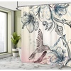 image:imageAmbesonne Turquoise Shower Curtain Green Tones Misty Woodland Scenery Featuring Mountain Range Landscape Cloth Fabric Bathroom Decor Set with Hooks 69 W x 75 L Dark Seafoam Dark TealTeal Brown