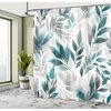 image:imageAmbesonne Turquoise Shower Curtain Green Tones Misty Woodland Scenery Featuring Mountain Range Landscape Cloth Fabric Bathroom Decor Set with Hooks 69 W x 75 L Dark Seafoam Dark TealPurpleblue Petrol Blue