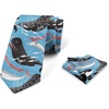 Blue Dark Coral Black