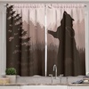 image:imageAmbesonne Sloth Kitchen Curtains Cartoon Character Sleeping on Branch Jungle Animal in Night Sky Theme Window Drapes 2 Panel Set for Kitchen Cafe Decor 55 x 39 Plum Brown GreenArmy Green