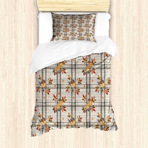 image:imageAmbesonne Christmas Duvet Cover Set Whimsical Happy Dogs and Puppies with Santas Hat Illustration Print Decorative 2 Piece Bedding Set with 1 Pillow Sham Twin Size Seafoam Vermilion GreenPale Grey Apricot Brown