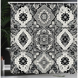 image:imageAmbesonne Flower Shower Curtain Blooming Orchid Spring Bouquet Romance Wedding Themed Natural Beauties Fragrance Cloth Fabric Bathroom Decor Set with Hooks 69 W x 84 L Off White Reseda GreenOff White Dimgray