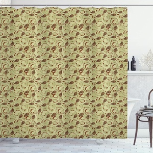 image:imageAmbesonne Flower Shower Curtain Blooming Orchid Spring Bouquet Romance Wedding Themed Natural Beauties Fragrance Cloth Fabric Bathroom Decor Set with Hooks 69 W x 84 L Off White Reseda GreenPale Green Brown