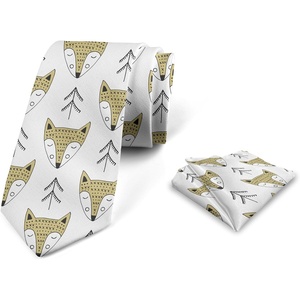 image:imageAmbesonne Mens Tie SetBeige Black and White