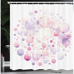 image:imageAmbesonne Peach Shower Curtain Get Naked Phrase Written on Pastel Back Fruits and Leaves Fun Playful Cloth Fabric Bathroom Decor Set with Hooks 69 W x 70 L Blush Dark Coral YellowWhite Lavender Blue Blush
