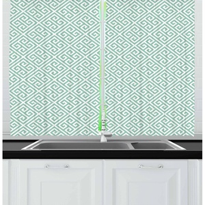 image:imageAmbesonne Sloth Kitchen Curtains Cartoon Character Sleeping on Branch Jungle Animal in Night Sky Theme Window Drapes 2 Panel Set for Kitchen Cafe Decor 55 x 39 Plum Brown GreenMint Green and White
