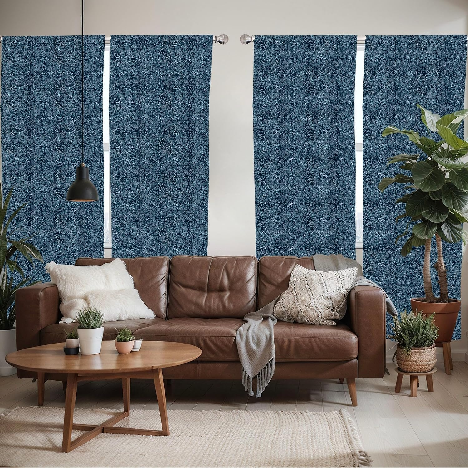 image:imageAmbesonne Paisley Curtains Bohemian Design Creamy Neutral Colored Ornament Ethnic Floral Leafy Window Treatments 2 Panel Set for Living Room Bedroom Pair of  28 x 63 Ivory Pale Sepia DimgrayTurquoise Blue
