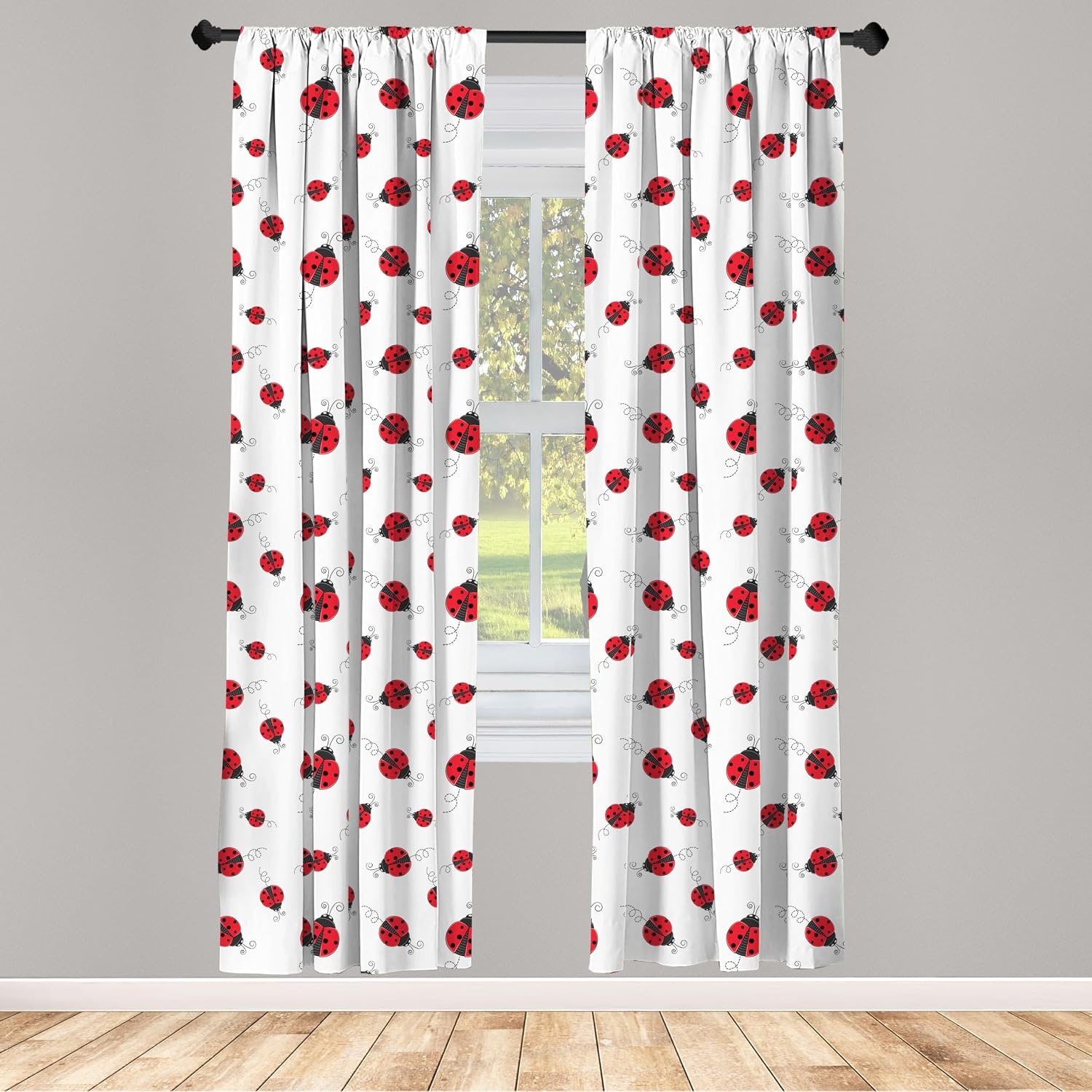 image:imageAmbesonne Paisley Curtains Bohemian Design Creamy Neutral Colored Ornament Ethnic Floral Leafy Window Treatments 2 Panel Set for Living Room Bedroom Pair of  28 x 63 Ivory Pale Sepia DimgrayWhite Black