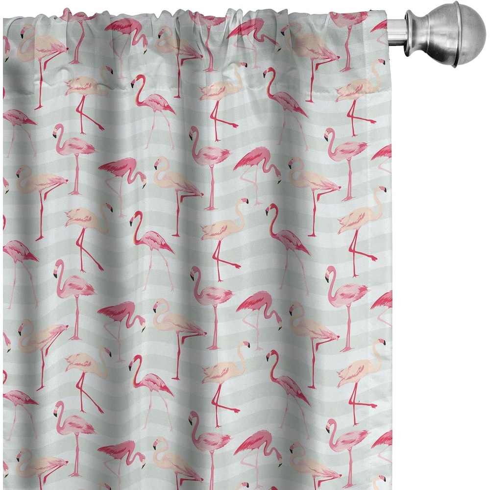 image:imageAmbesonne Paisley Curtains Bohemian Design Creamy Neutral Colored Ornament Ethnic Floral Leafy Window Treatments 2 Panel Set for Living Room Bedroom Pair of  28 x 63 Ivory Pale Sepia DimgrayMint Green Pink