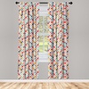 image:imageAmbesonne Animal Print Window Curtains Savannah Pattern Cheetah Skin Print Fauna Theme in Neutral Colors Print Lightweight Decor 2Panel Set with Rod Pocket Pair of  28 x 63 Beige and BrownTeal Coral