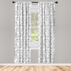image:imageAmbesonne Animal Print Window Curtains Savannah Pattern Cheetah Skin Print Fauna Theme in Neutral Colors Print Lightweight Decor 2Panel Set with Rod Pocket Pair of  28 x 63 Beige and BrownBlack White