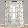 image:imageAmbesonne Animal Print Window Curtains Savannah Pattern Cheetah Skin Print Fauna Theme in Neutral Colors Print Lightweight Decor 2Panel Set with Rod Pocket Pair of  28 x 63 Beige and BrownWhite Beige
