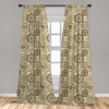 image:imageAmbesonne Animal Print Window Curtains Savannah Pattern Cheetah Skin Print Fauna Theme in Neutral Colors Print Lightweight Decor 2Panel Set with Rod Pocket Pair of  28 x 63 Beige and BrownBeige and Brown
