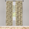image:imageAmbesonne Animal Print Window Curtains Savannah Pattern Cheetah Skin Print Fauna Theme in Neutral Colors Print Lightweight Decor 2Panel Set with Rod Pocket Pair of  28 x 63 Beige and BrownBeige and Brown