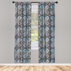 image:imageAmbesonne Animal Print Window Curtains Savannah Pattern Cheetah Skin Print Fauna Theme in Neutral Colors Print Lightweight Decor 2Panel Set with Rod Pocket Pair of  28 x 63 Beige and BrownBlue Black