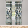 image:imageAmbesonne Animal Print Window Curtains Savannah Pattern Cheetah Skin Print Fauna Theme in Neutral Colors Print Lightweight Decor 2Panel Set with Rod Pocket Pair of  28 x 63 Beige and BrownEggshell Laurel Green