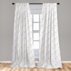 image:imageAmbesonne Animal Print Window Curtains Savannah Pattern Cheetah Skin Print Fauna Theme in Neutral Colors Print Lightweight Decor 2Panel Set with Rod Pocket Pair of  28 x 63 Beige and BrownBlue White