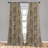 image:imageAmbesonne Animal Print Window Curtains Savannah Pattern Cheetah Skin Print Fauna Theme in Neutral Colors Print Lightweight Decor 2Panel Set with Rod Pocket Pair of  28 x 63 Beige and BrownTan