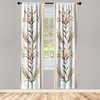 image:imageAmbesonne Animal Print Window Curtains Savannah Pattern Cheetah Skin Print Fauna Theme in Neutral Colors Print Lightweight Decor 2Panel Set with Rod Pocket Pair of  28 x 63 Beige and BrownEcru Pale Brown Green
