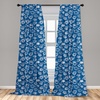 image:imageAmbesonne Animal Print Window Curtains Savannah Pattern Cheetah Skin Print Fauna Theme in Neutral Colors Print Lightweight Decor 2Panel Set with Rod Pocket Pair of  28 x 63 Beige and BrownCobalt Blue and White