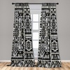 image:imageAmbesonne Animal Print Window Curtains Savannah Pattern Cheetah Skin Print Fauna Theme in Neutral Colors Print Lightweight Decor 2Panel Set with Rod Pocket Pair of  28 x 63 Beige and BrownCharcoal Grey Pale Sepia