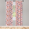 image:imageAmbesonne Animal Print Window Curtains Savannah Pattern Cheetah Skin Print Fauna Theme in Neutral Colors Print Lightweight Decor 2Panel Set with Rod Pocket Pair of  28 x 63 Beige and BrownBrown Pink