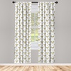 image:imageAmbesonne Animal Print Window Curtains Savannah Pattern Cheetah Skin Print Fauna Theme in Neutral Colors Print Lightweight Decor 2Panel Set with Rod Pocket Pair of  28 x 63 Beige and BrownWhite Beige