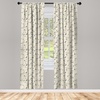 image:imageAmbesonne Animal Print Window Curtains Savannah Pattern Cheetah Skin Print Fauna Theme in Neutral Colors Print Lightweight Decor 2Panel Set with Rod Pocket Pair of  28 x 63 Beige and BrownSepia Charcoal