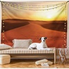 image:imageAmbesonne Desert Tapestry Footprints on Sand Dunes at Sunrise Hot Dubai Landscape Travel Destination Wide Wall Hanging for Bedroom Living Room Dorm 60 X 40 Dark Orange YellowDark Orange Yellow
