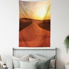 image:imageAmbesonne Desert Tapestry Footprints on Sand Dunes at Sunrise Hot Dubai Landscape Travel Destination Wide Wall Hanging for Bedroom Living Room Dorm 60 X 40 Dark Orange YellowDark Orange Yellow