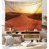 image:imageAmbesonne Desert Tapestry Footprints on Sand Dunes at Sunrise Hot Dubai Landscape Travel Destination Wide Wall Hanging for Bedroom Living Room Dorm 60 X 40 Dark Orange YellowDark Orange Yellow