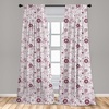image:imageAmbesonne Floral Curtains Exquisite Floral Inspired Vibrant Toned Branch Blush Baroque Curls Image Window Treatments 2 Panel Set for Living Room Bedroom Pair of  28 x 95 Maroon RoseMaroon Rose