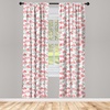 image:imageAmbesonne Floral Curtains Exquisite Floral Inspired Vibrant Toned Branch Blush Baroque Curls Image Window Treatments 2 Panel Set for Living Room Bedroom Pair of  28 x 95 Maroon RoseReseda Green