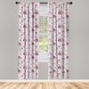 image:imageAmbesonne Floral Curtains Exquisite Floral Inspired Vibrant Toned Branch Blush Baroque Curls Image Window Treatments 2 Panel Set for Living Room Bedroom Pair of  28 x 95 Maroon RoseMaroon Rose