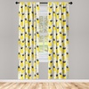 image:imageAmbesonne Floral Curtains Exquisite Floral Inspired Vibrant Toned Branch Blush Baroque Curls Image Window Treatments 2 Panel Set for Living Room Bedroom Pair of  28 x 95 Maroon RoseYellow Black