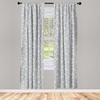 image:imageAmbesonne Floral Curtains Exquisite Floral Inspired Vibrant Toned Branch Blush Baroque Curls Image Window Treatments 2 Panel Set for Living Room Bedroom Pair of  28 x 95 Maroon RoseDimgrey White