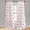image:imageAmbesonne Floral Curtains Exquisite Floral Inspired Vibrant Toned Branch Blush Baroque Curls Image Window Treatments 2 Panel Set for Living Room Bedroom Pair of  28 x 95 Maroon RosePink Blush