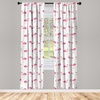 image:imageAmbesonne Floral Curtains Exquisite Floral Inspired Vibrant Toned Branch Blush Baroque Curls Image Window Treatments 2 Panel Set for Living Room Bedroom Pair of  28 x 95 Maroon RosePink Blush