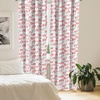 image:imageAmbesonne Floral Curtains Exquisite Floral Inspired Vibrant Toned Branch Blush Baroque Curls Image Window Treatments 2 Panel Set for Living Room Bedroom Pair of  28 x 95 Maroon RoseReseda Green