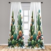 image:imageAmbesonne Floral Curtains Exquisite Floral Inspired Vibrant Toned Branch Blush Baroque Curls Image Window Treatments 2 Panel Set for Living Room Bedroom Pair of  28 x 95 Maroon RoseFern Green Salmon White
